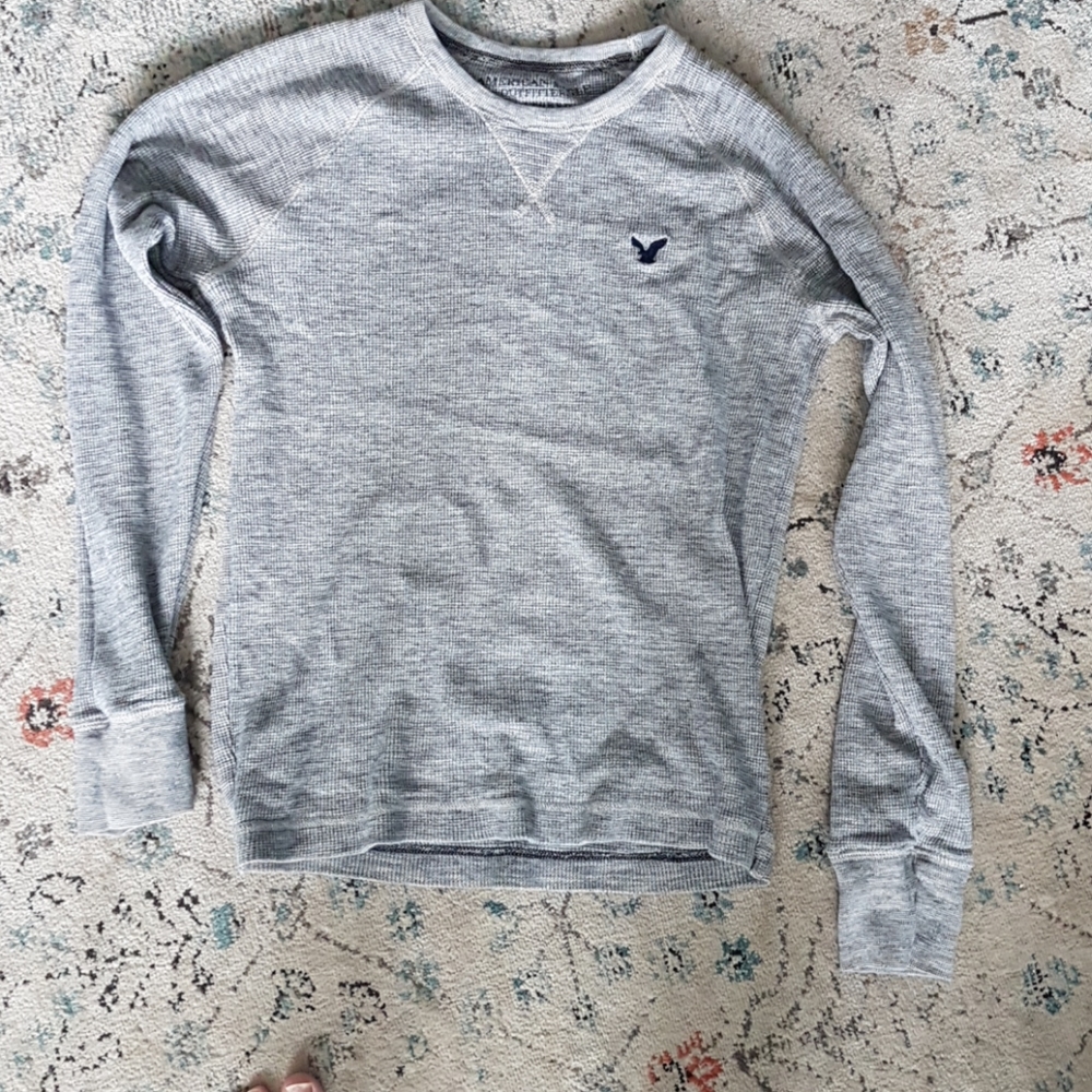 AMERICAN EAGLE Waffle Knit Shirt